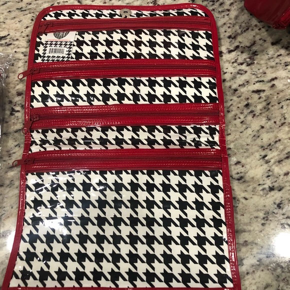 Houndstooth make up set holder - Picture 1 of 2